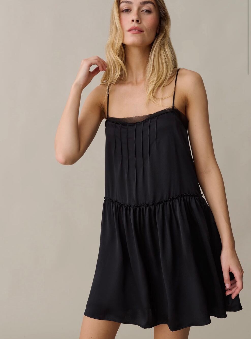 New few Moda Sorella Devika silk black dress $297 sz 6